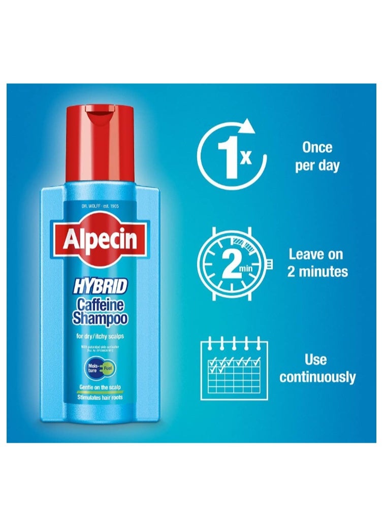 ألبيسين شامبو ألبسين الهجين بالكافيين 250 مل - مضاد لتساقط الشعر وعناية بفروة الرأس الحساسة للرجال - Image 3